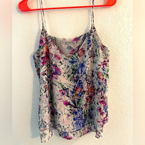 H&M woman’s layered floral spaghetti strap blouse size 8 - Picture 1 of 4